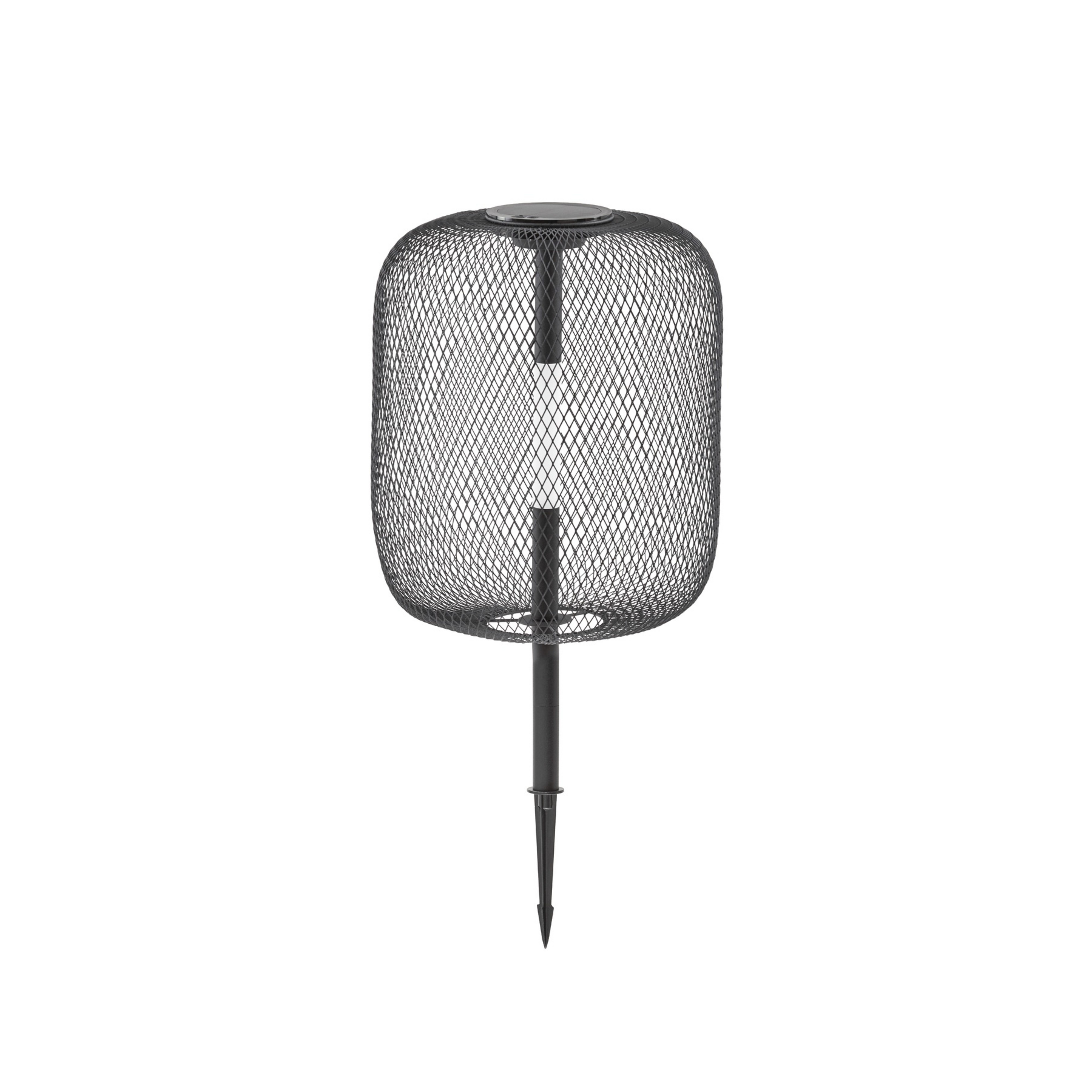 Faylen LED-zonne-energie-grondspitlamp, zwart, IP65 - Lucande
