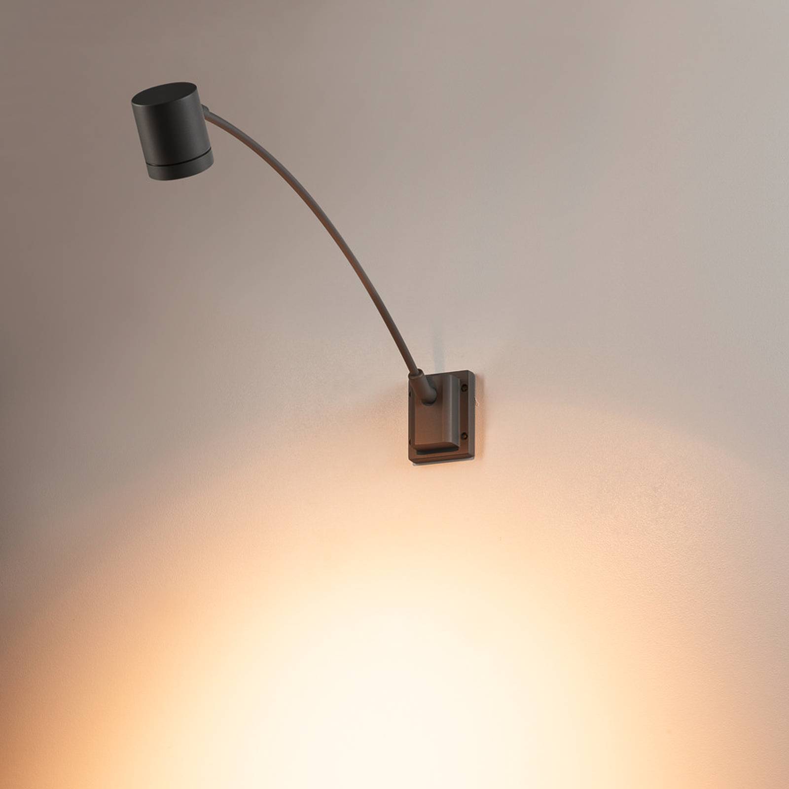 Lampa ścienna SLV Myra Display, antracyt, aluminium, wysięg 78 cm