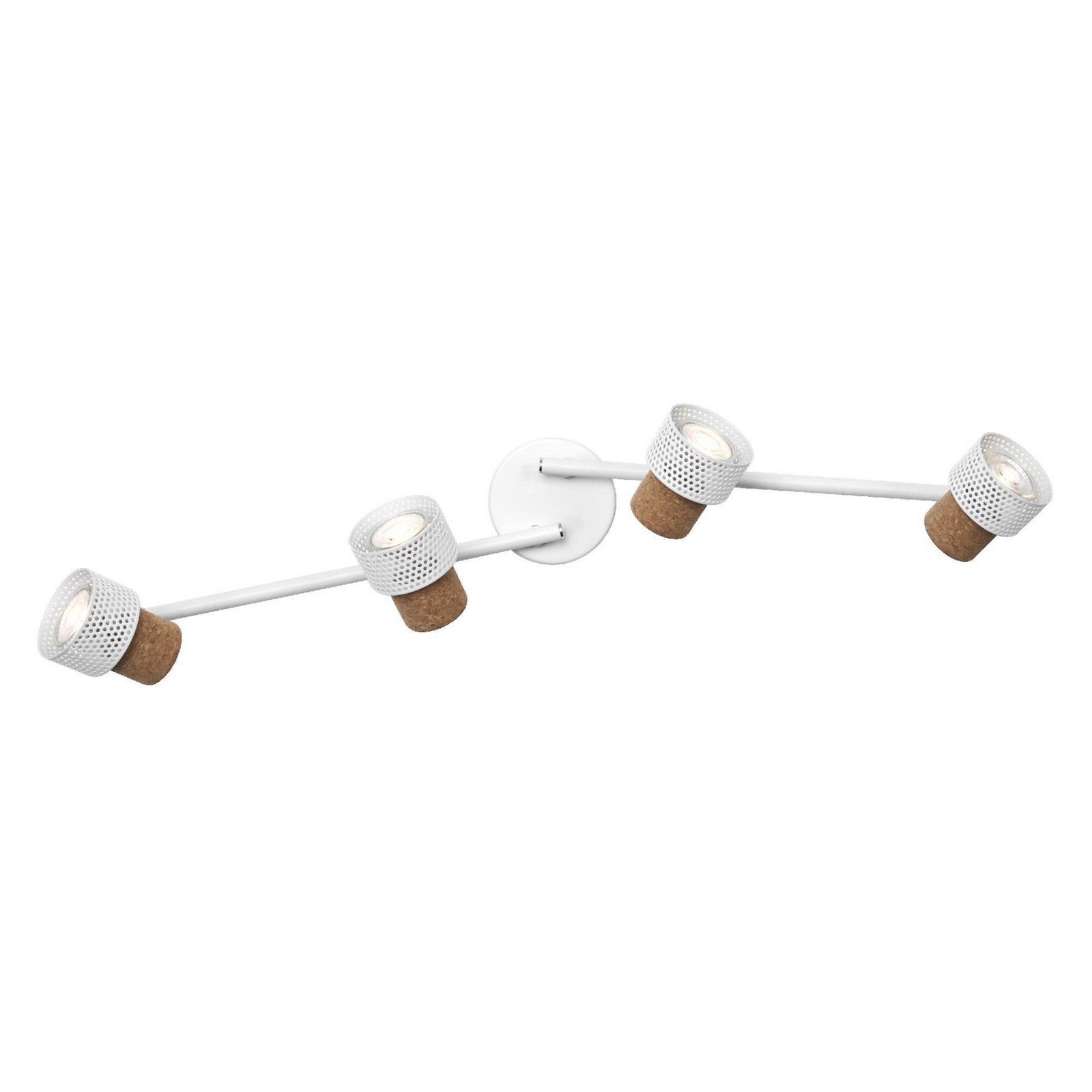OSRAM Deckenstrahler CORK, weiß, 4 Spots, GU10-LED, 927, dim