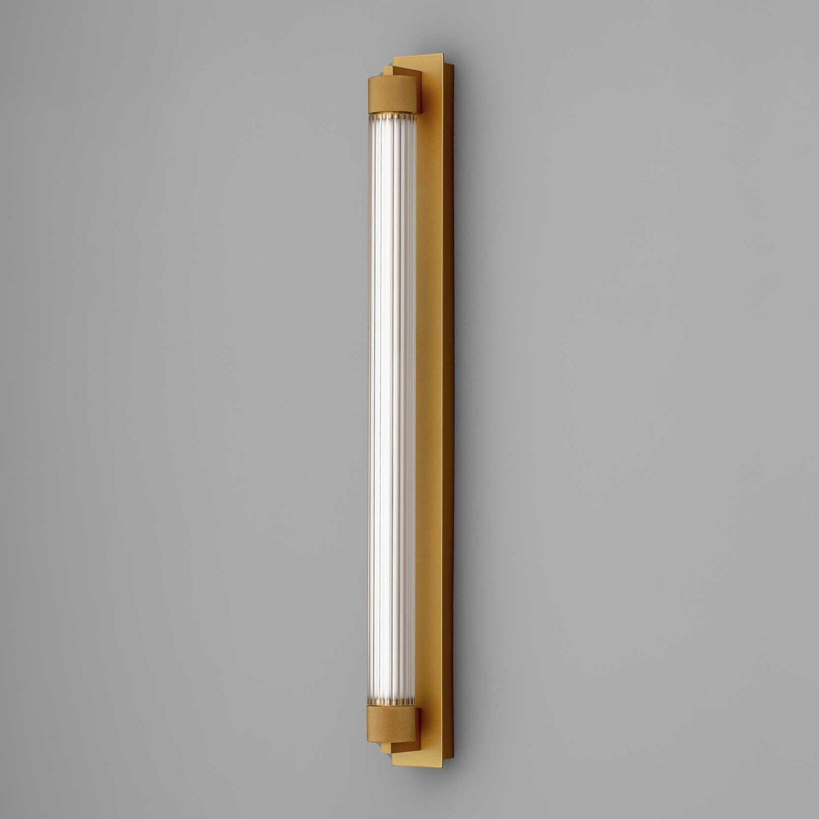 OLEV LED-Wandlampe CHARMER, braun, Metall/Glas, 2.700 K IP44
