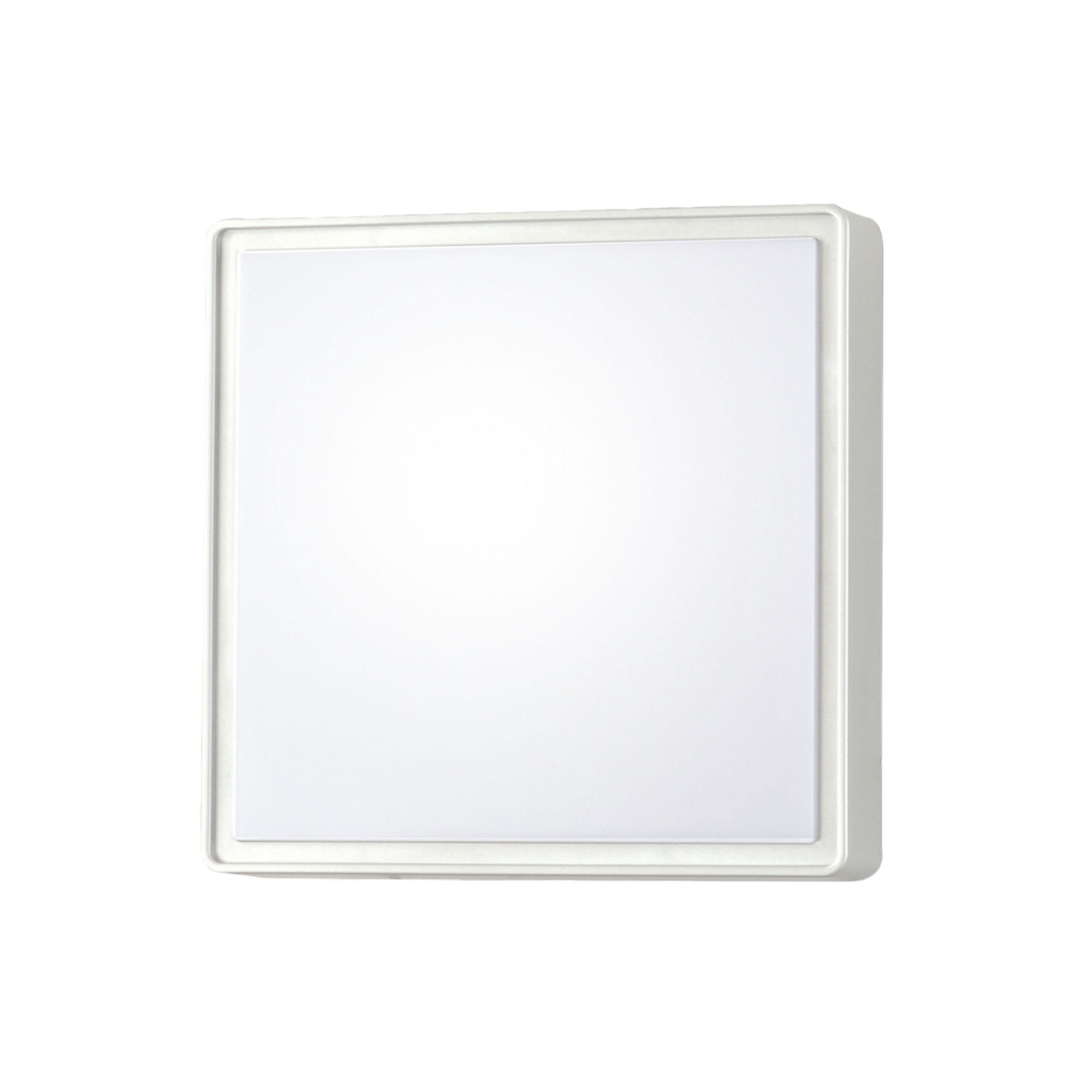 Oban vegglampe, 30 cm x 30 cm, sensor, 2 x E27, hvit, IP65
