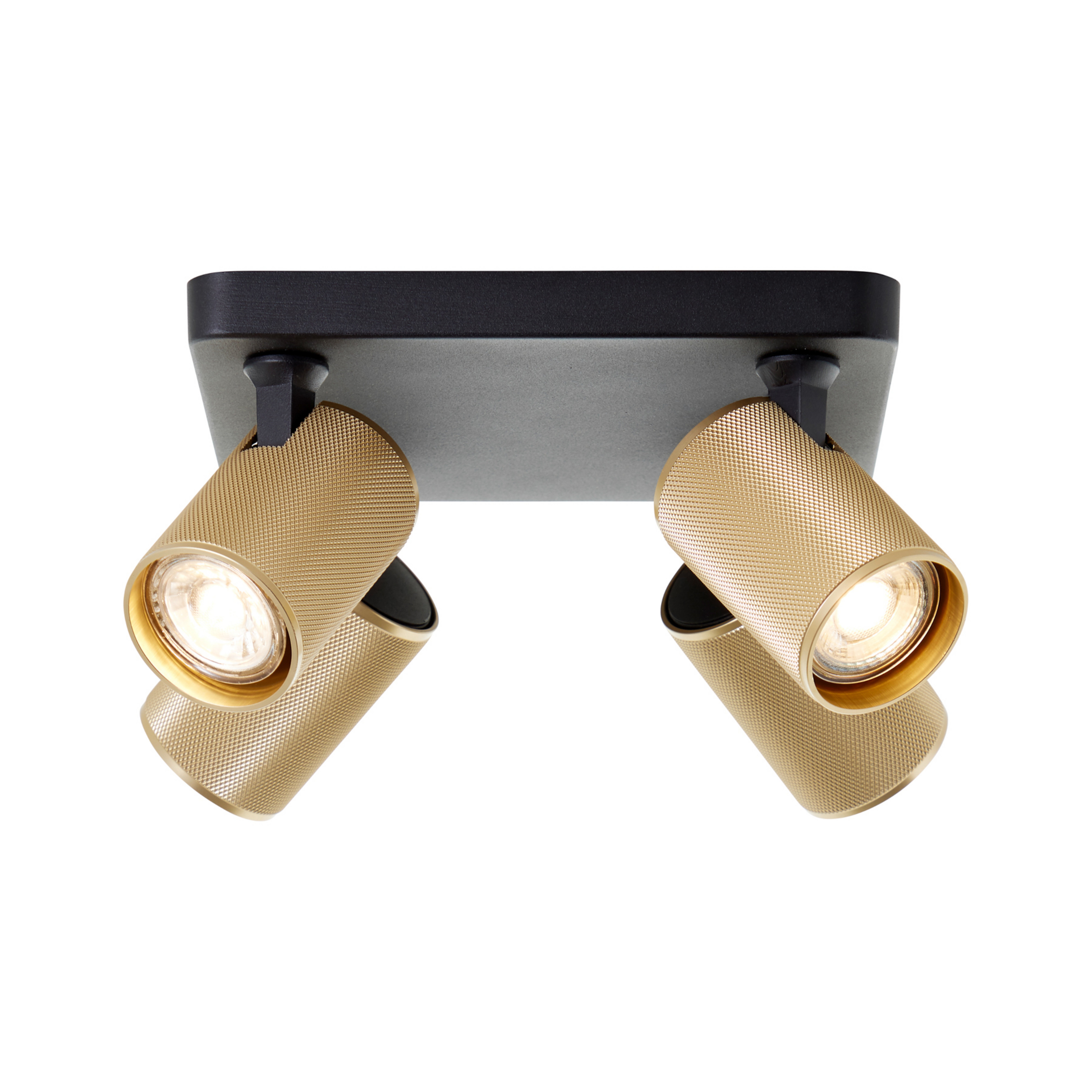 Strahler Marty sand/gold/schwarz 4-flammig