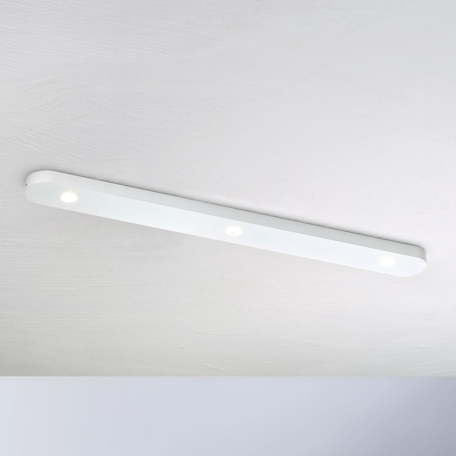 Bopp Close plafonnier LED à 3 lampes, blanc