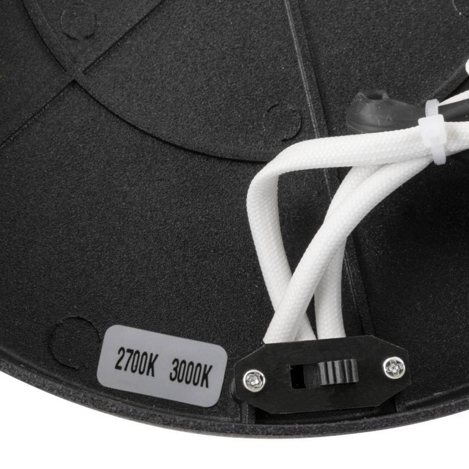 SLV Lampa sufitowa LED One, Ø 40 cm, czarna, metal, CCT