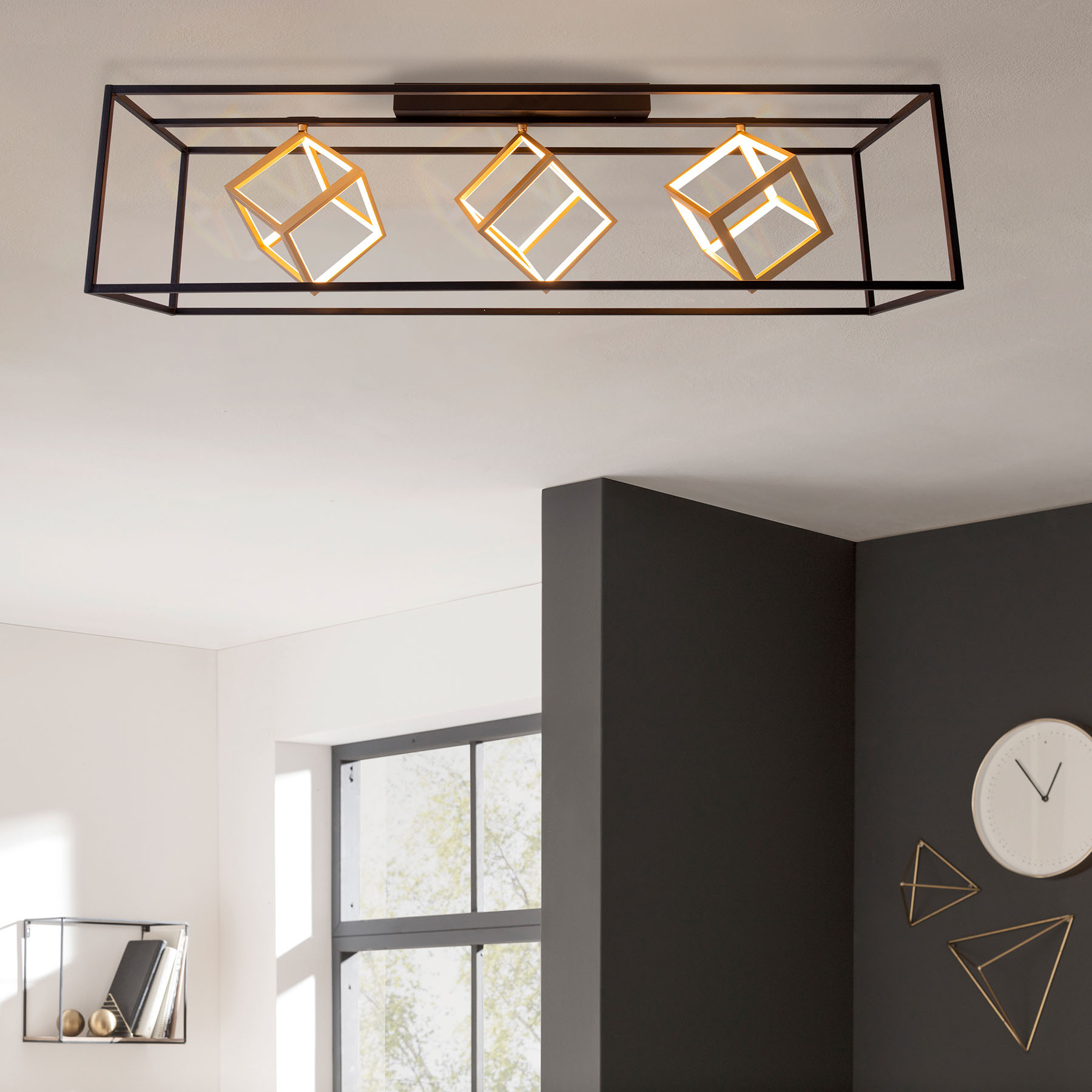 Tripoli LED ceiling light, dimmable in 3 steps