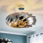 Vento chrome-nickel ceiling light Ø 60cm