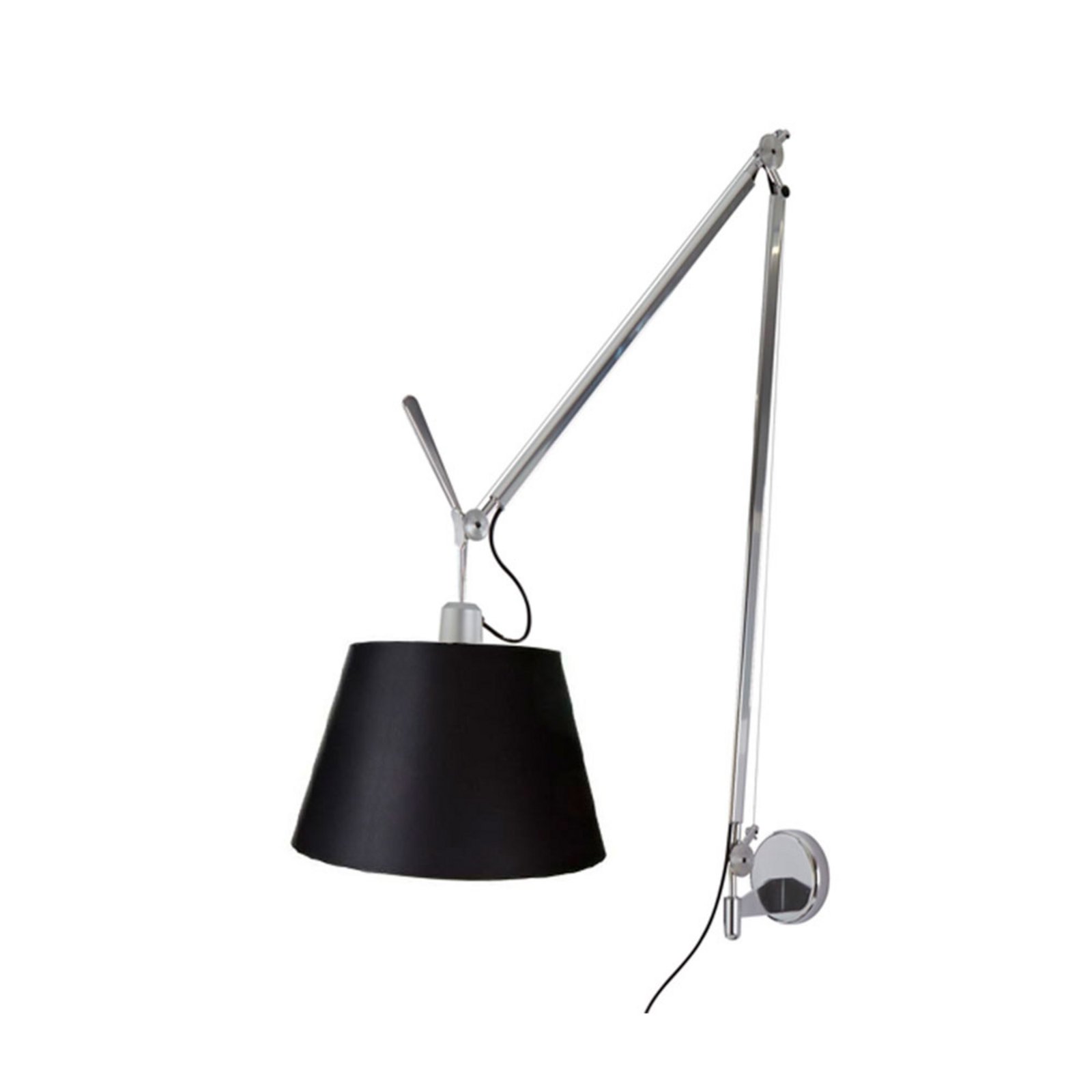 Tolomeo Mega Aplique de Pared con Regulador Aluminio /Negro - Artemide