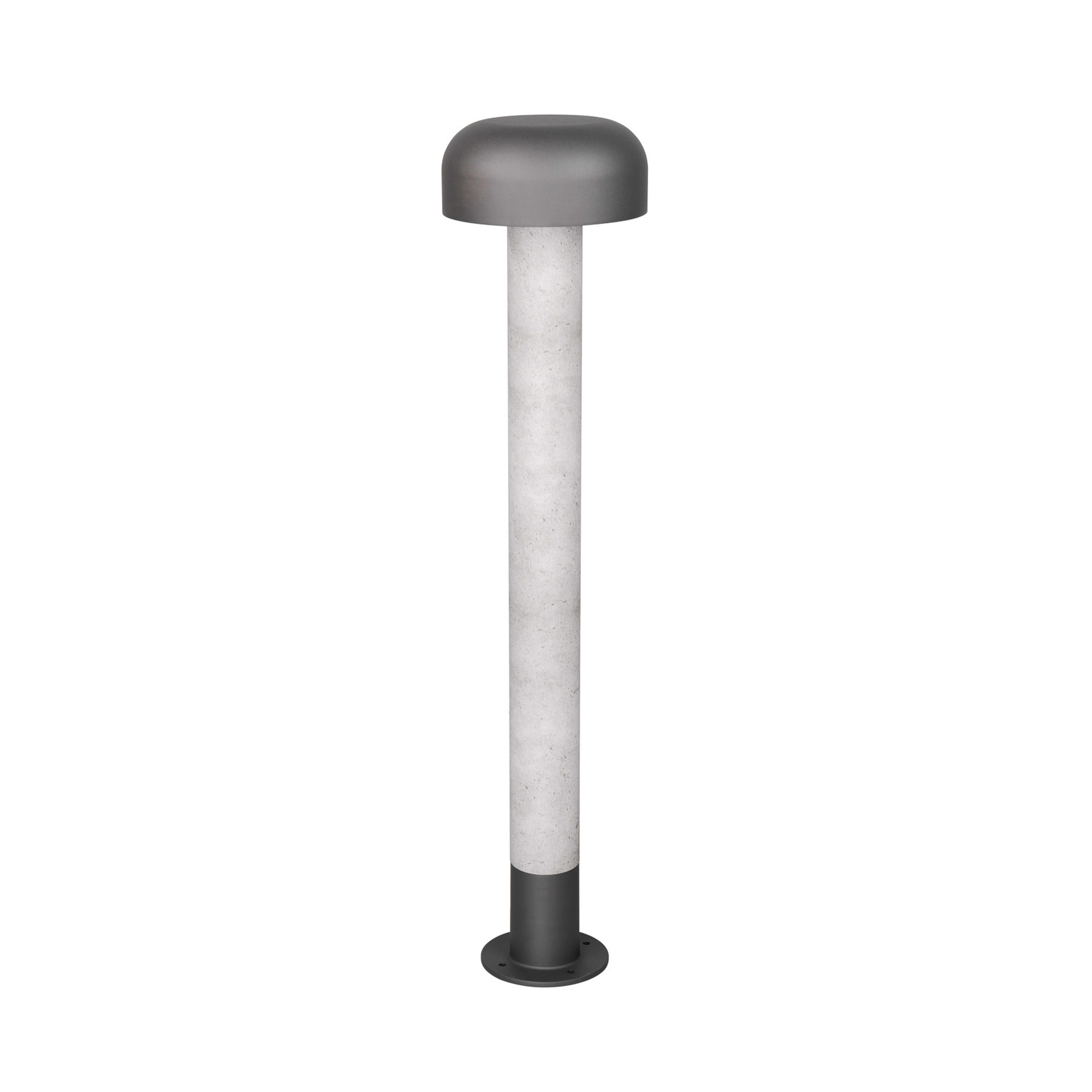 Vejlampe Fraser, grå/betonlook, aluminium, IP54, højde 84,5 cm