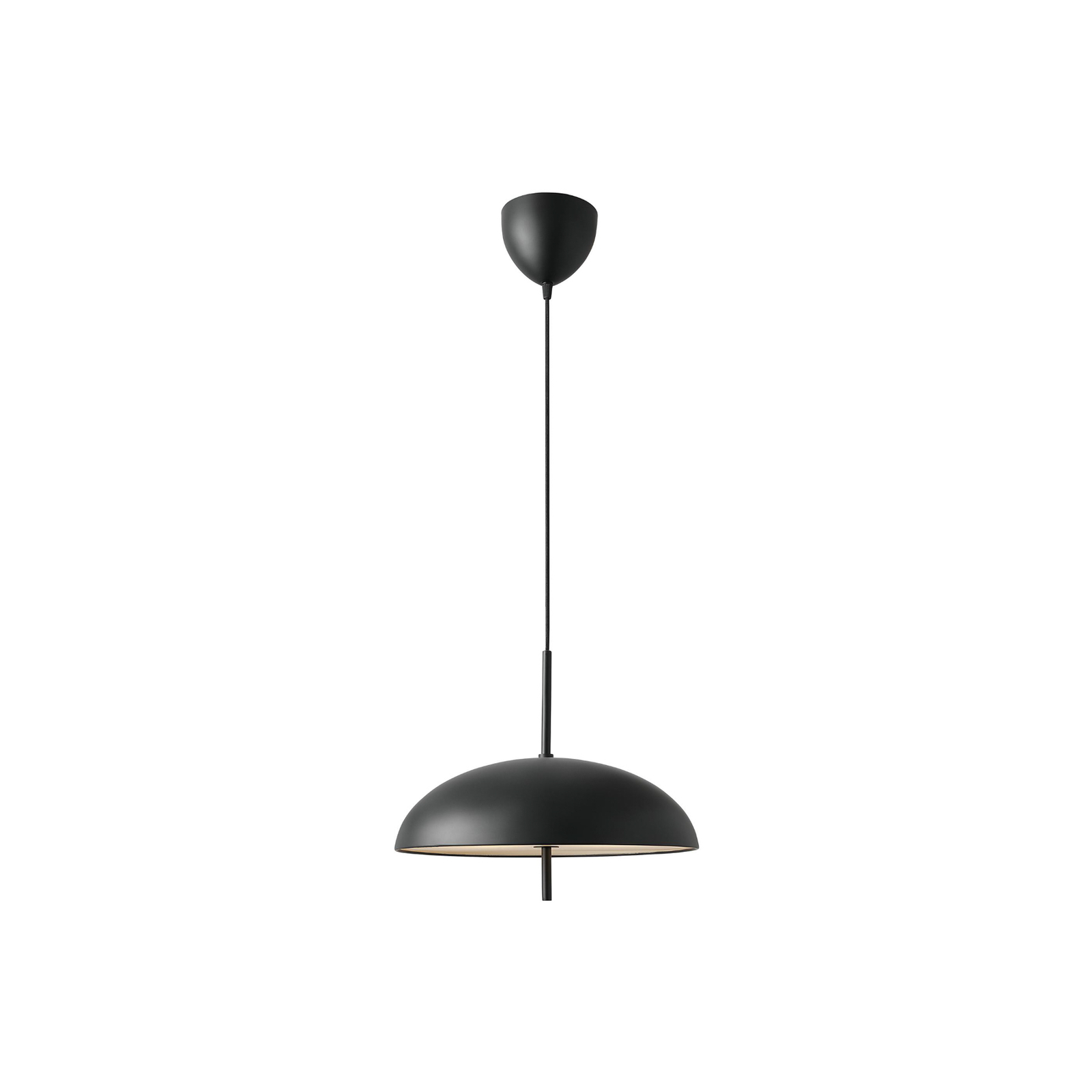 "Versale" pakabinamas šviestuvas, juodas, Ø 35 cm, metalas, 2 x E27