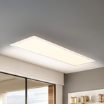 Panneau LED Piatto CCT, IP44, 100 x 25 cm, télécommande, blanc
