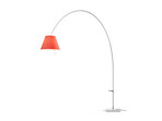 Lady Costanza Lampadaire avec Variateur Rouge/Aluminium - Luceplan
