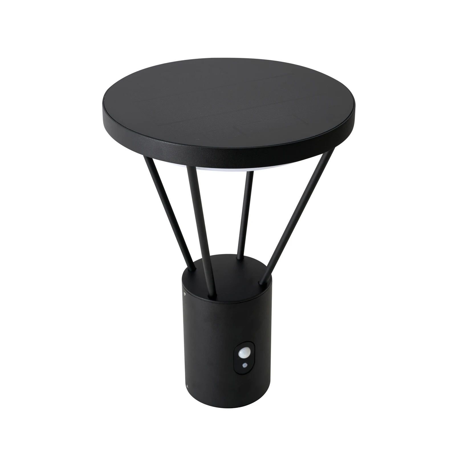Lucande LED päikesepõhjalamp Elario, 44 cm, must, anduriga