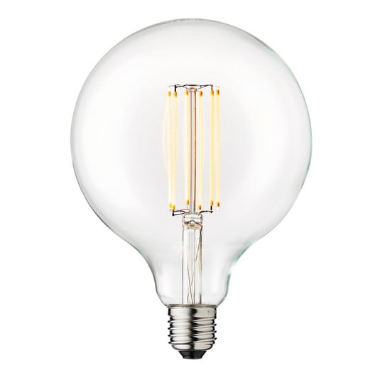 Lâmpada LED Globe, E27, Ø 12,5cm, 3,5W, 2.200K, regulável