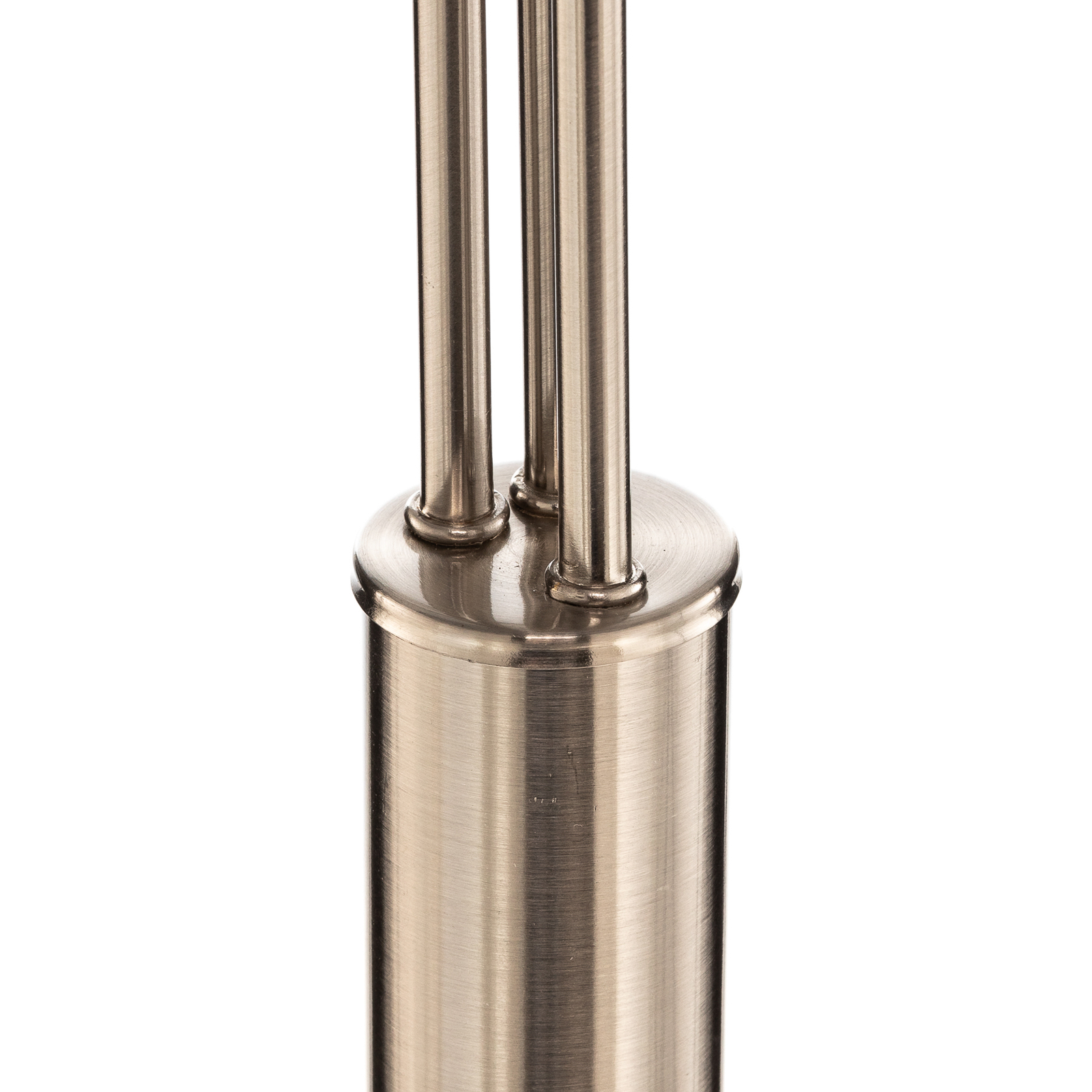 Lindby Nanika Stehleuchte, nickel/grau/taupe