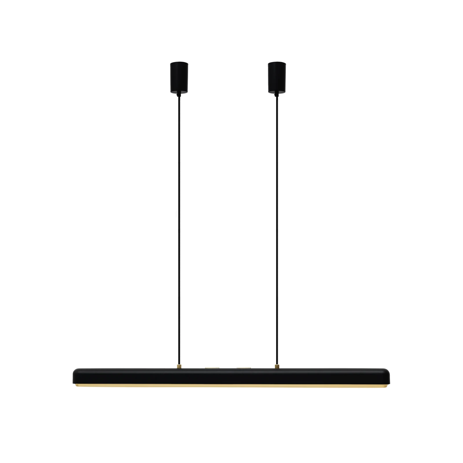 UMAGE LED viseča svetilka Hazel Branch, črna/medenina, 100 cm