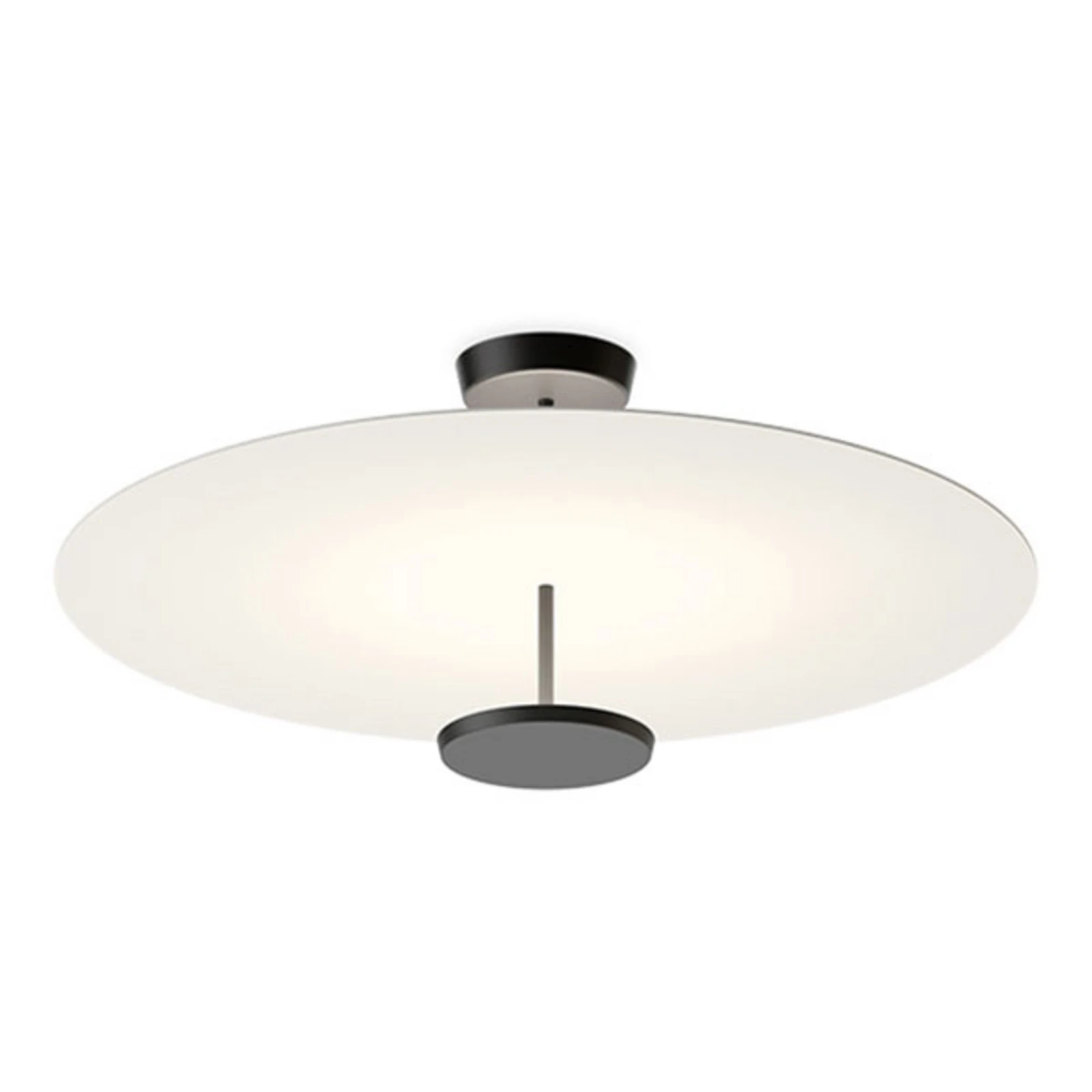 Vibia Flat plafoniera LED a 2 luci Ø 90 cm bianco