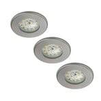 Set of three LED recessed lights Nikas IP44