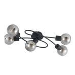 Elaina 5 Kattovalaisin Black/Smoke - Lindby