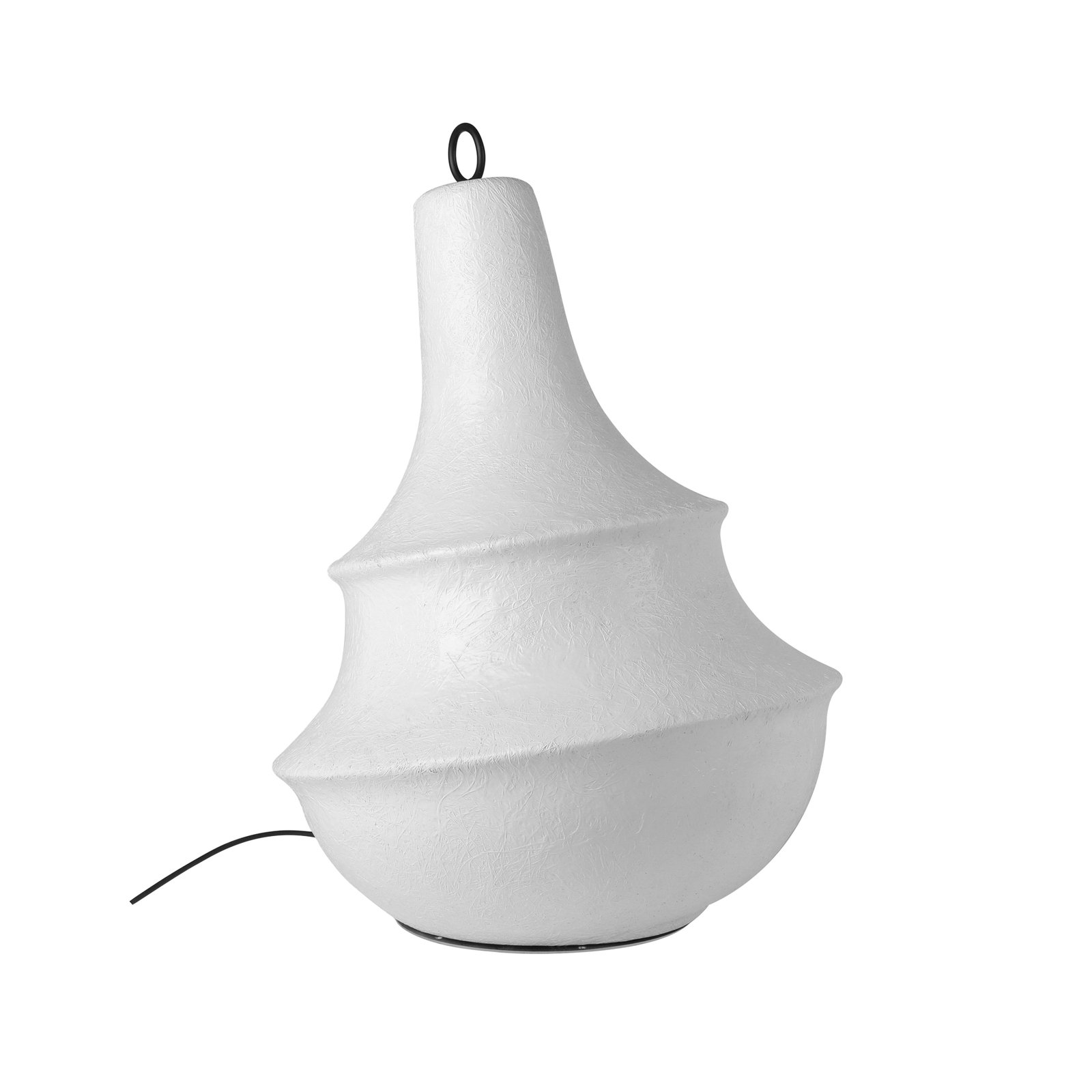 Candeeiro de pé exterior Karman Lady D, altura 89 cm, branco, fibra de vidro