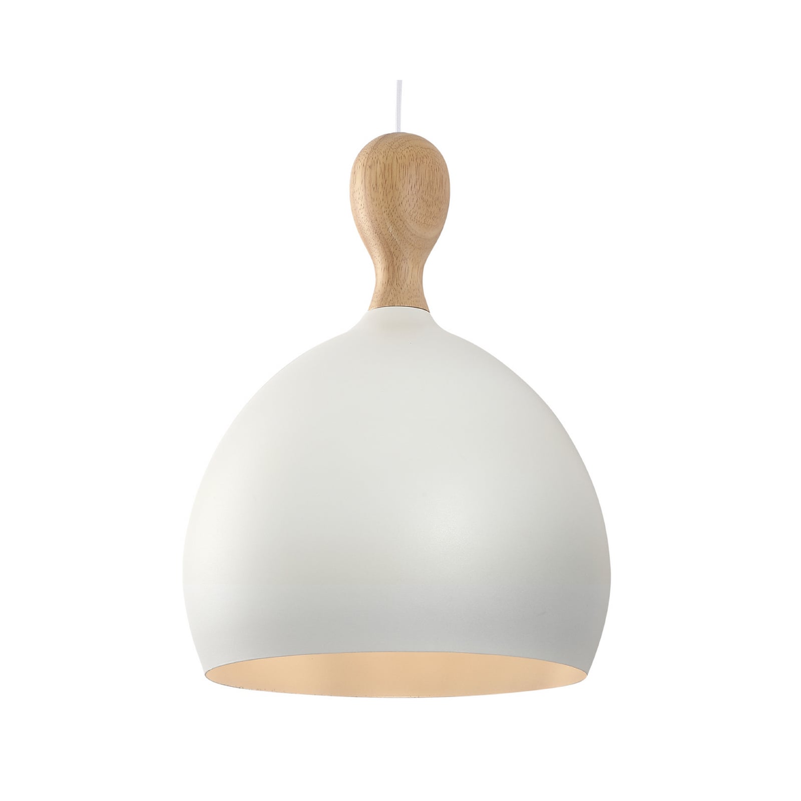 Candeeiro suspenso Dueodde, branco, Ø 39 cm, metal, E27 - Halo Design Candeeiro suspenso Dueodde, branco, Ø 39 cm, metal, E27 - Halo Design