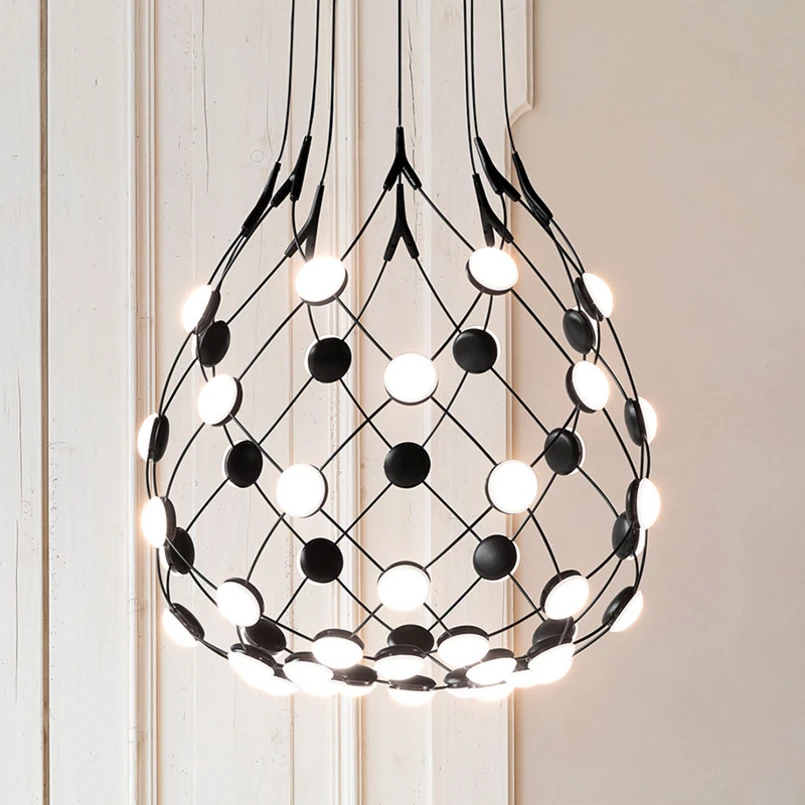Luceplan – Mesh Pendelleuchte Ø55XH55 5m Phase Black