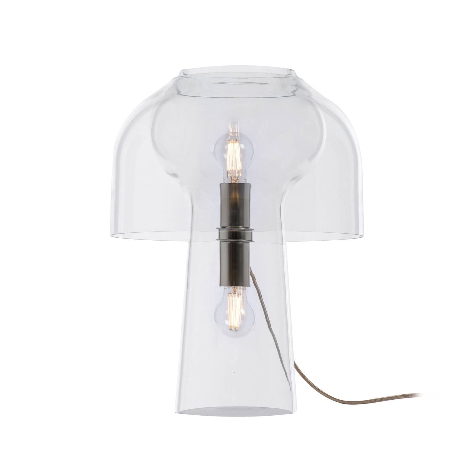 Karman Tischleuchte Lilly, transparent, Höhe 48 cm, Glas