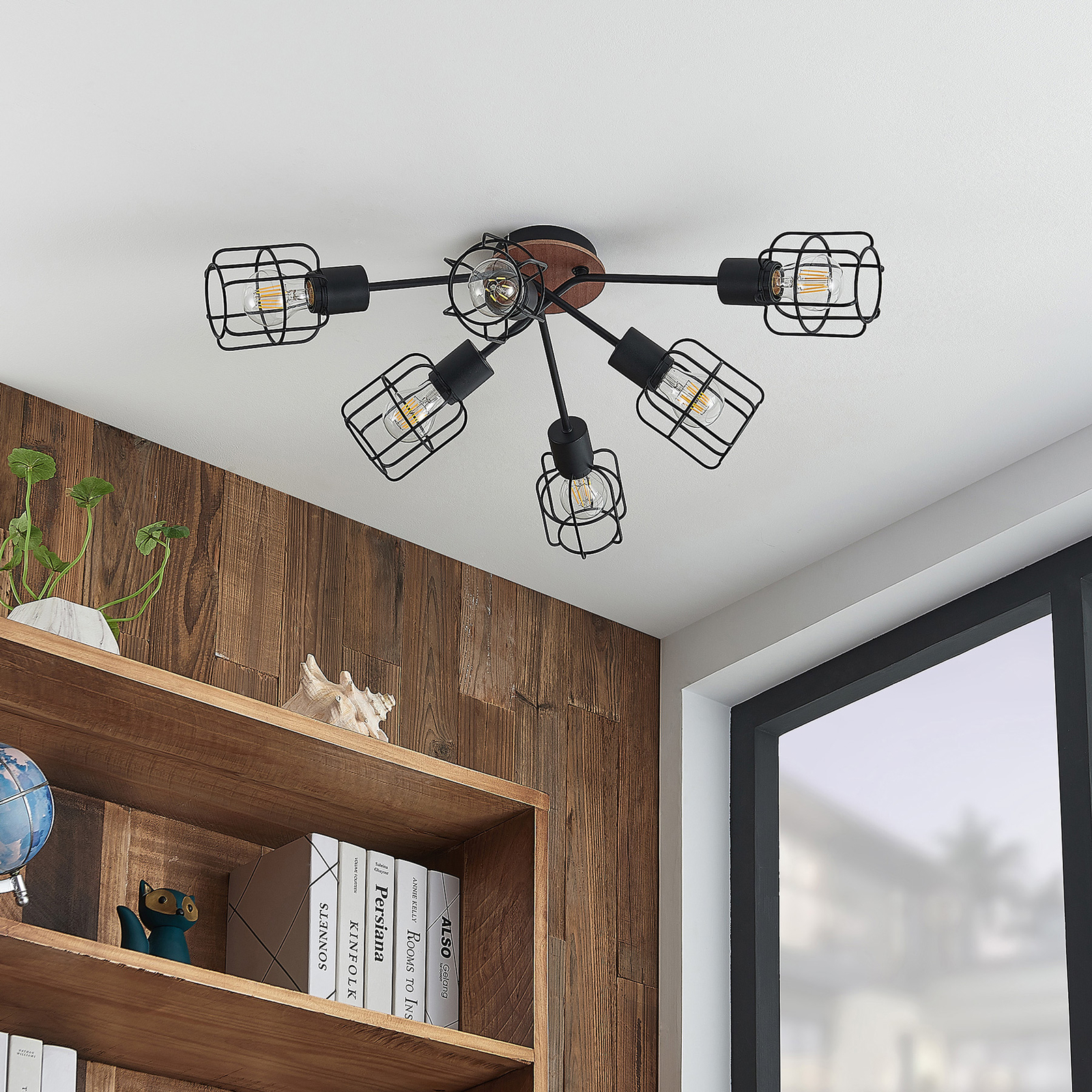 Lindby Telmos lampa sufitowa, 6-punktowa
