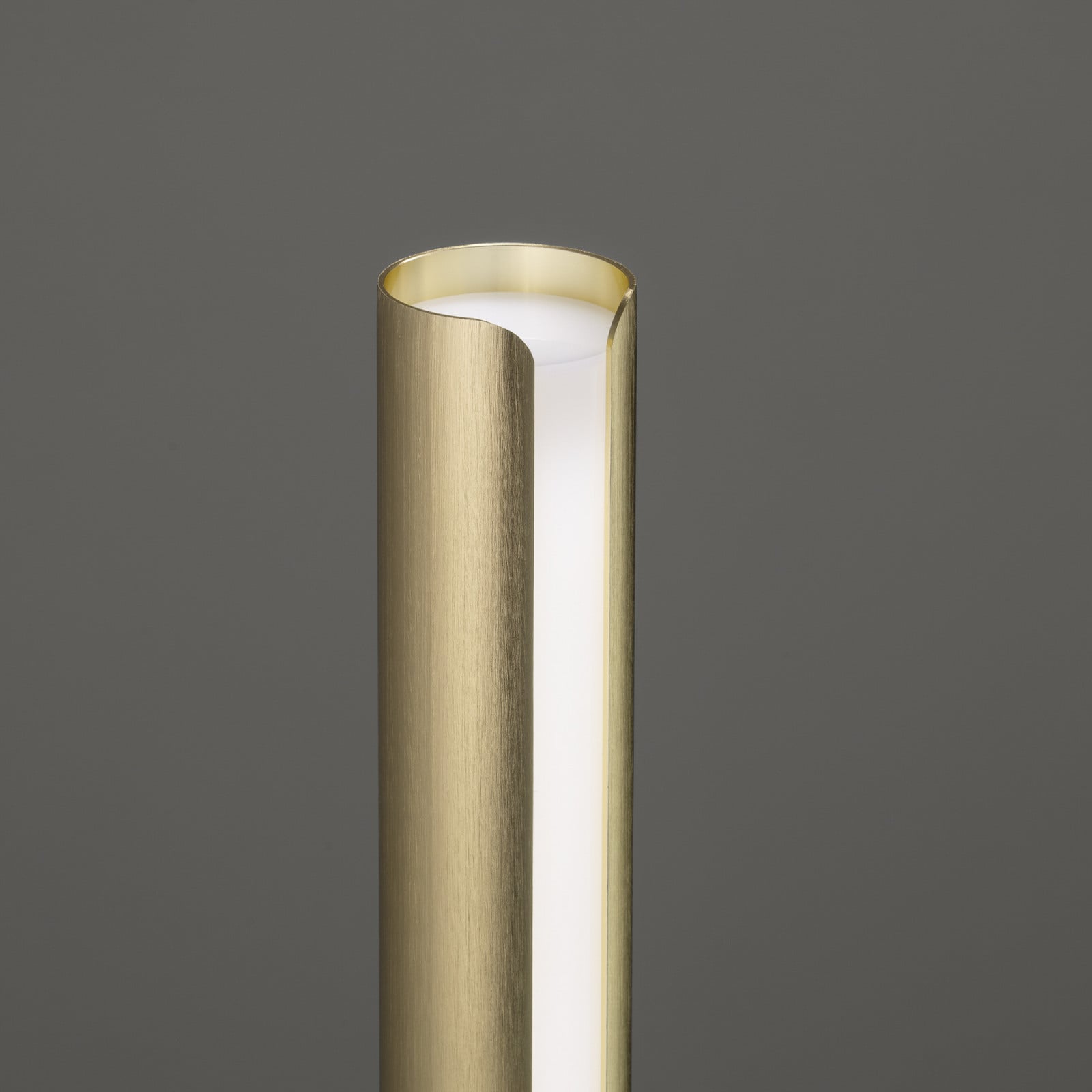 Lampa de masă cu LED IDEAL LUX Dorica culoare alamă înălțime 25 cm - Camera de zi / sufragerie - Modern - Aluminiu