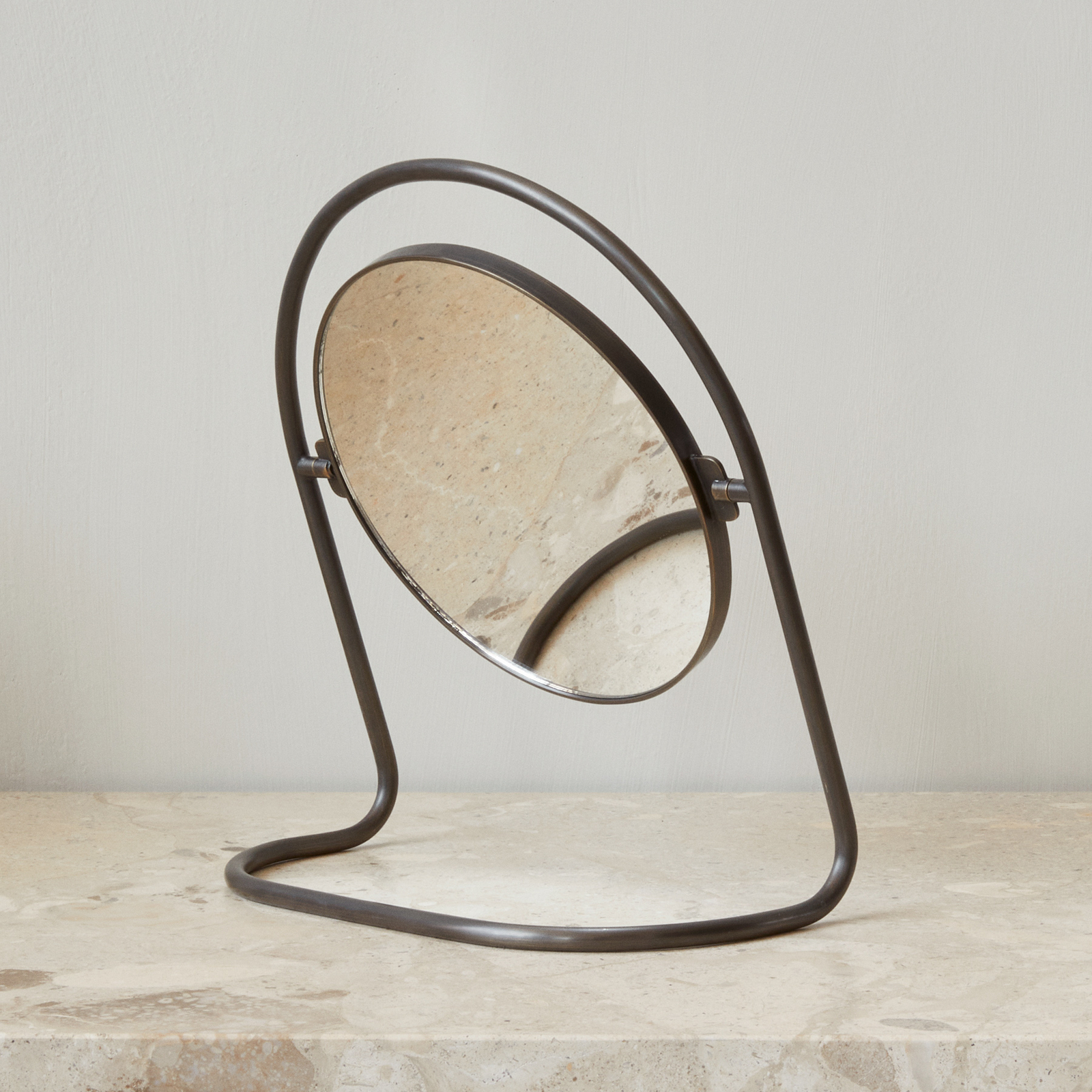 Nimbus table mirror, bronze, height 26 cm - Audo Nimbus table mirror, bronze, height 26 cm - Audo