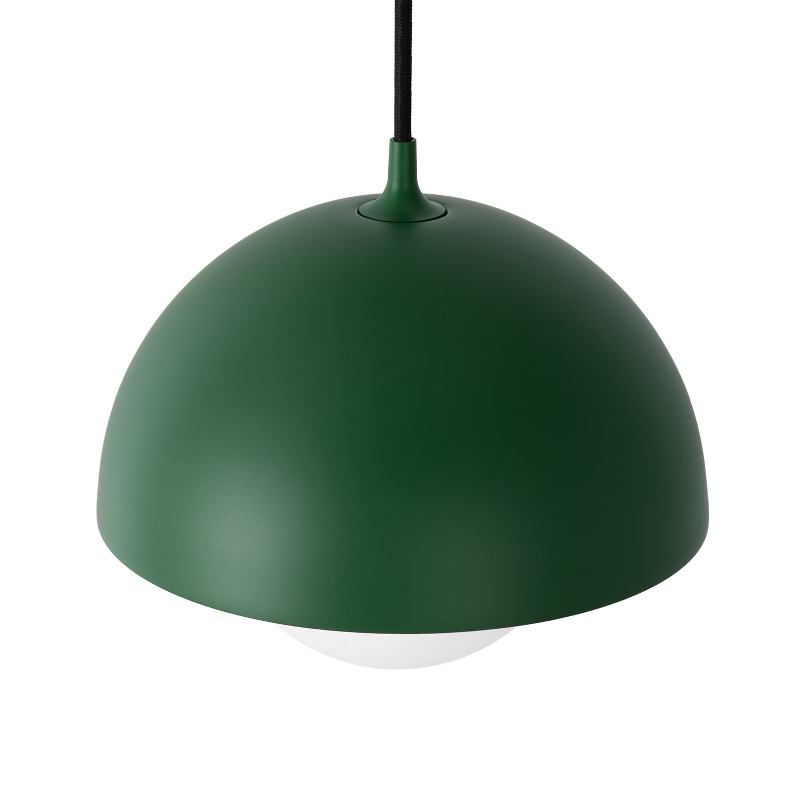 Żyrandol Nola Hide, zielono-biały, Ø 22 cm, aluminium/szkło, E14 Żyrandol Nola Hide, zielono-biały, Ø 22 cm, aluminium/szkło, E14