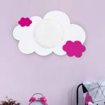 LED-vegglampe cloud Starlight, rosa