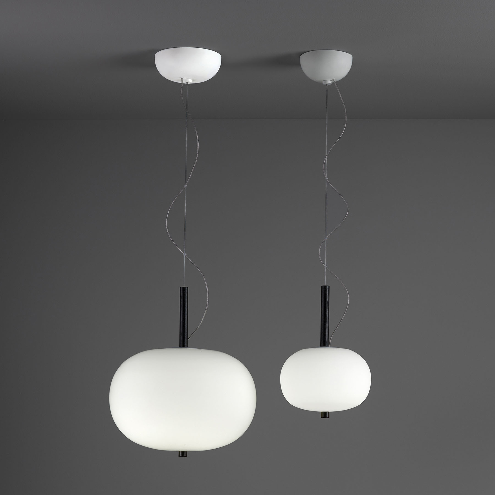 LEDS-C4 Ilargi LED hanging lamp dark Ø 32cm