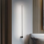 LED-vegglampe Arm L, 105 cm høy, svart, metall
