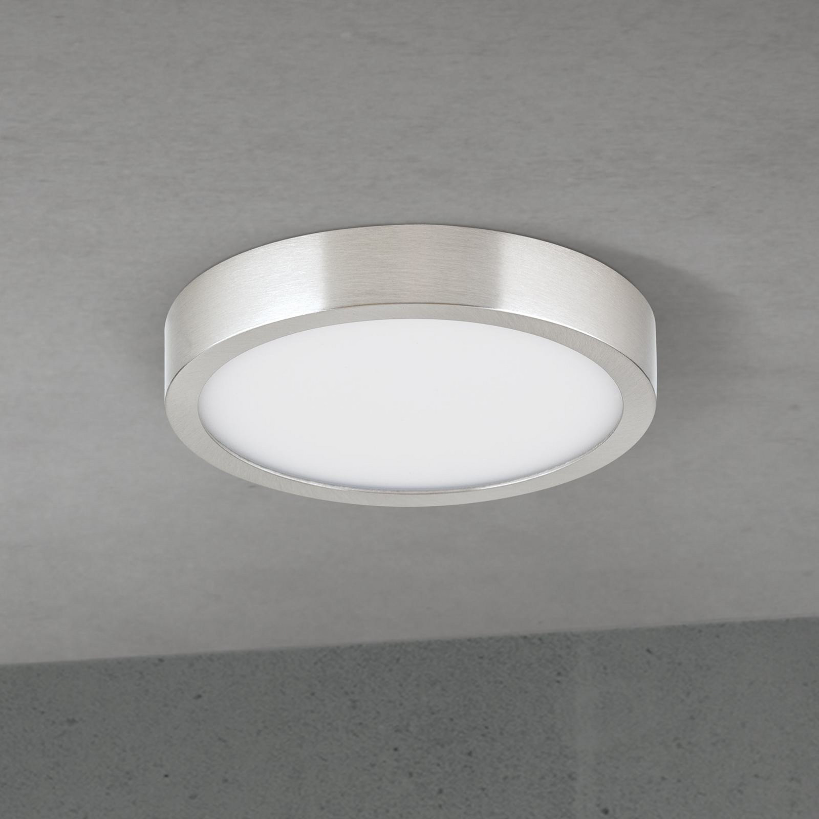 ORION Plafonieră LED pentru tavan Disc culoare nichel satinat Ø 14 cm CCT - Camera de zi / sufragerie - Modern - nichel satinat alb - Aluminiu