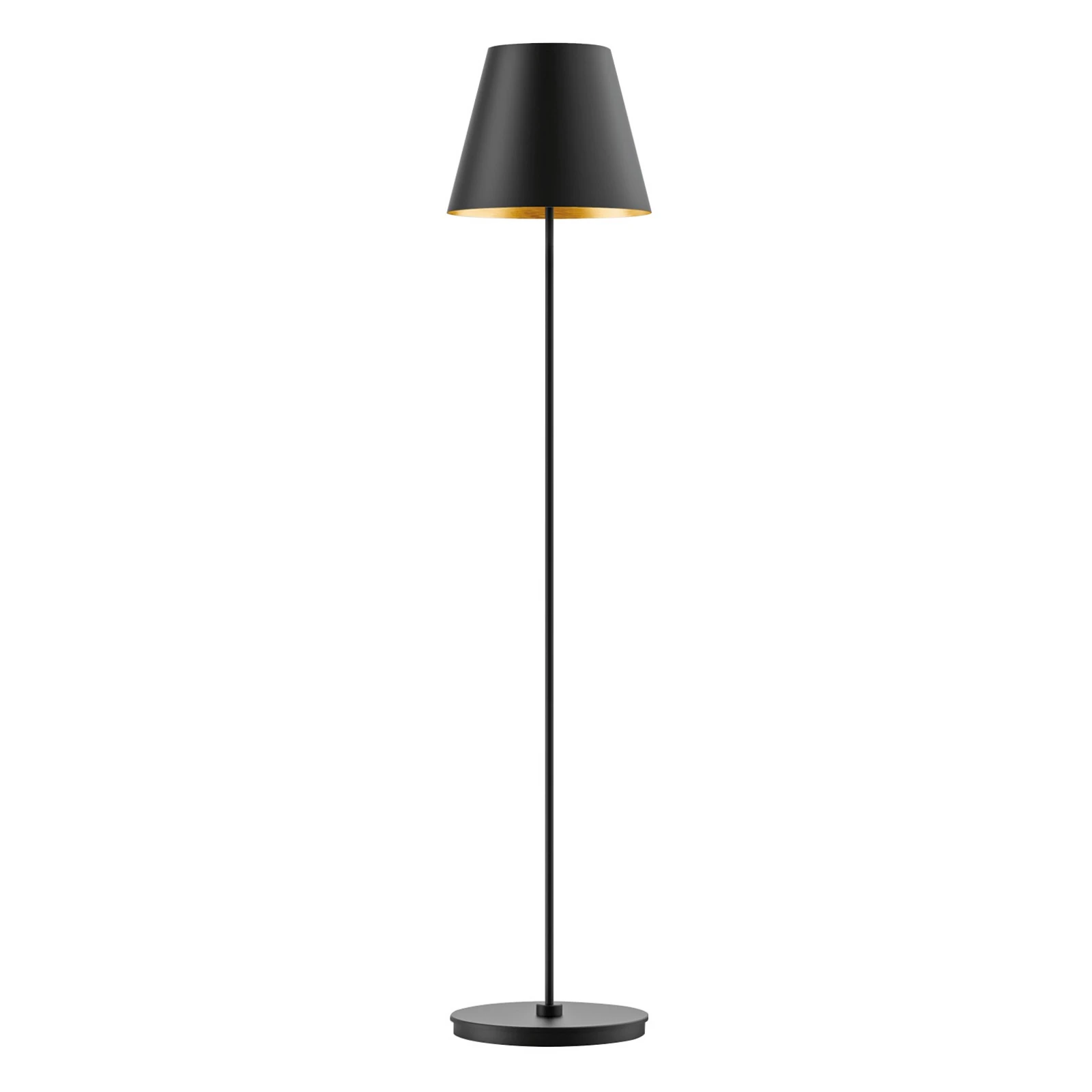 Подова лампа BEGA Studio Line черна/месинг 150cm