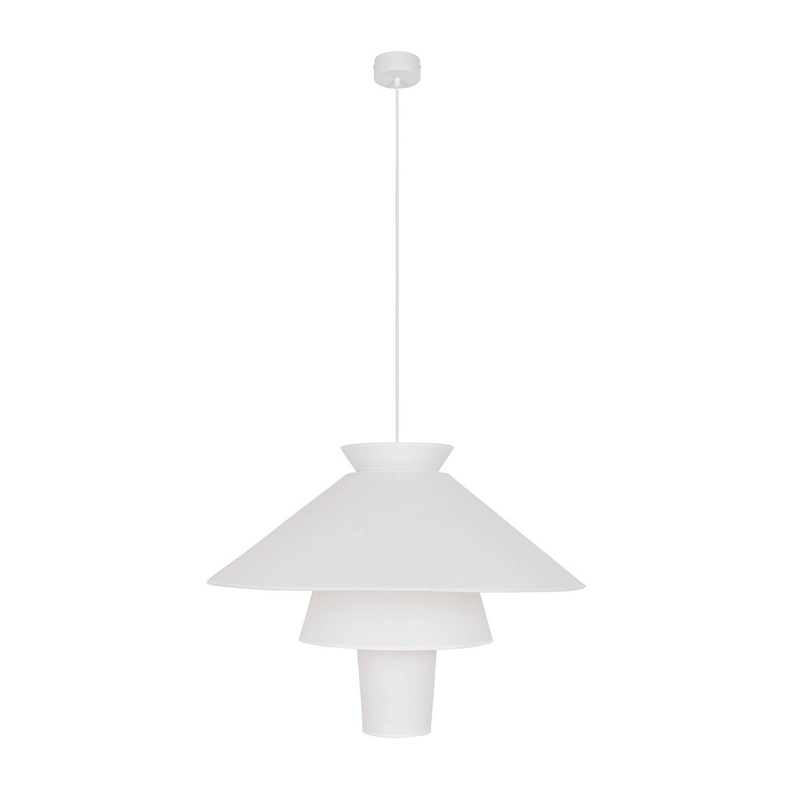 Lampa wisząca MARKET SET Ruche, Ø 78 cm, biała