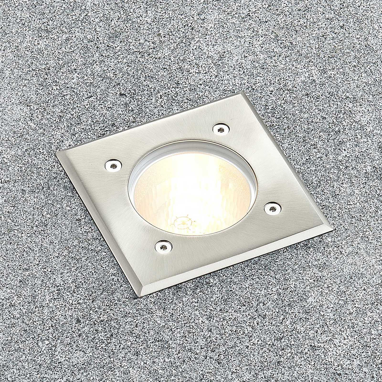 Arcchio Pavelo vloer-inbouwlamp, hoekig E27, IP67