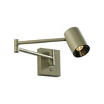 Melina LED wall lamp, olive green, 55 cm projection, metal, dimmable