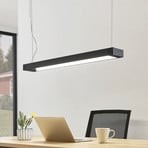 Arcchio LED rippvalgusti Cuna, 92 cm, must, metall