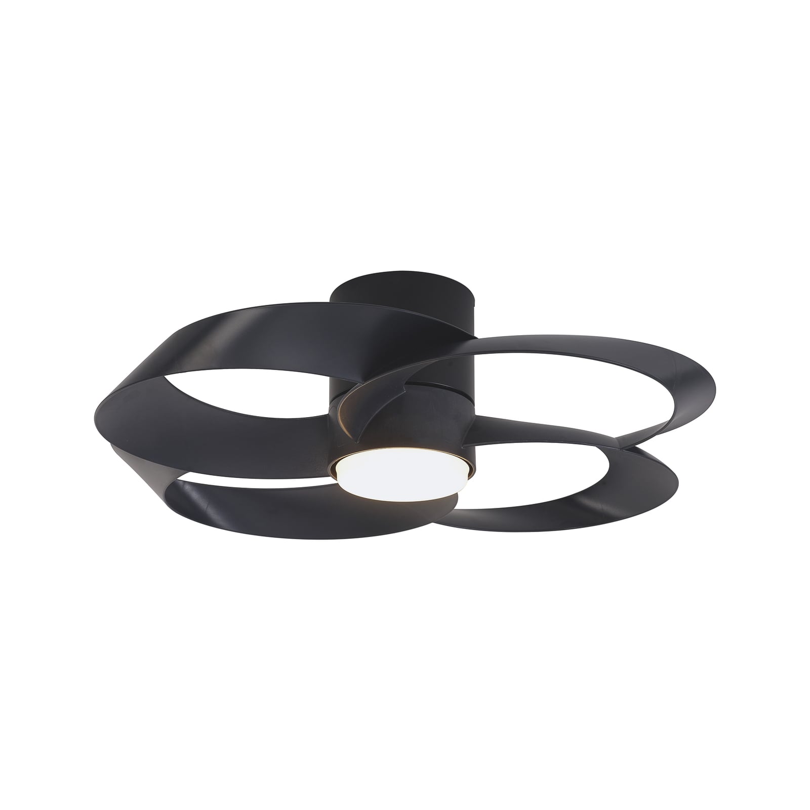 Rose LED-Deckenventilator schwarz DC leise CCT - Mantra
