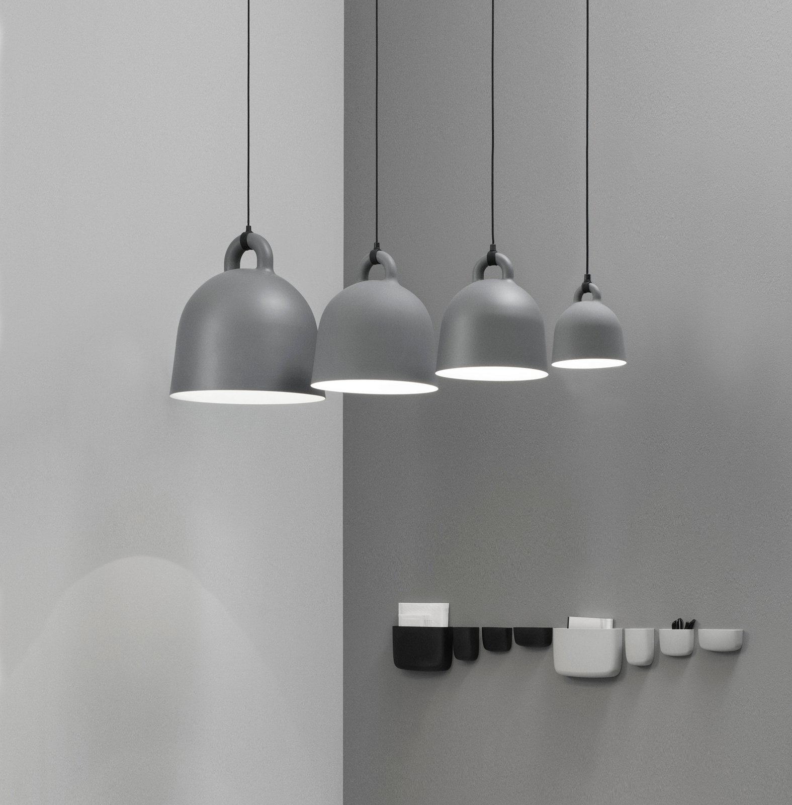 Bell Lustră Pendul Small Grey - Normann Copenhagen