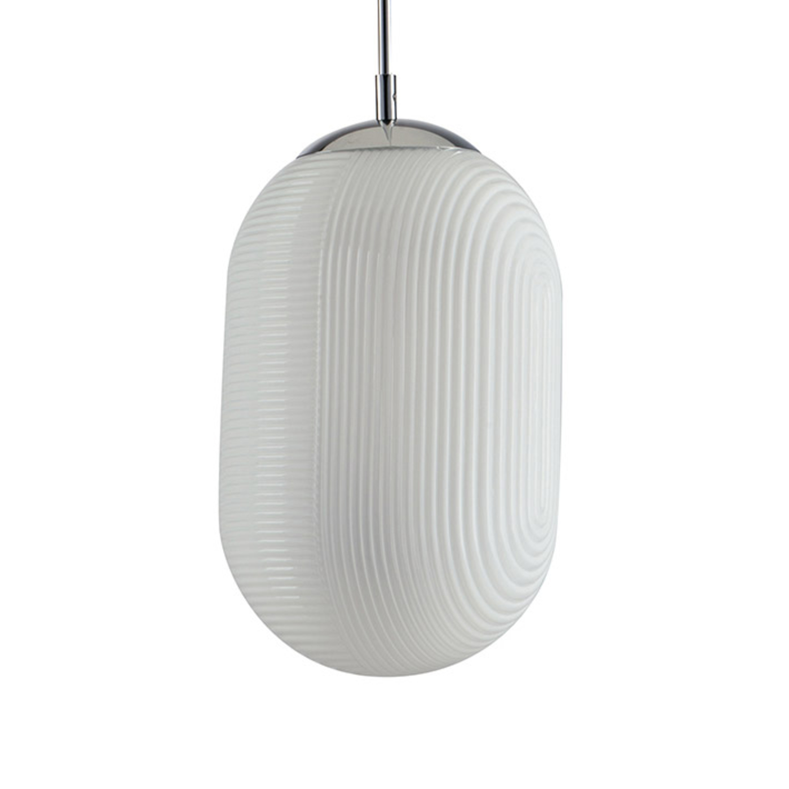 Greenwich hanging light, glass white Lights.co.uk