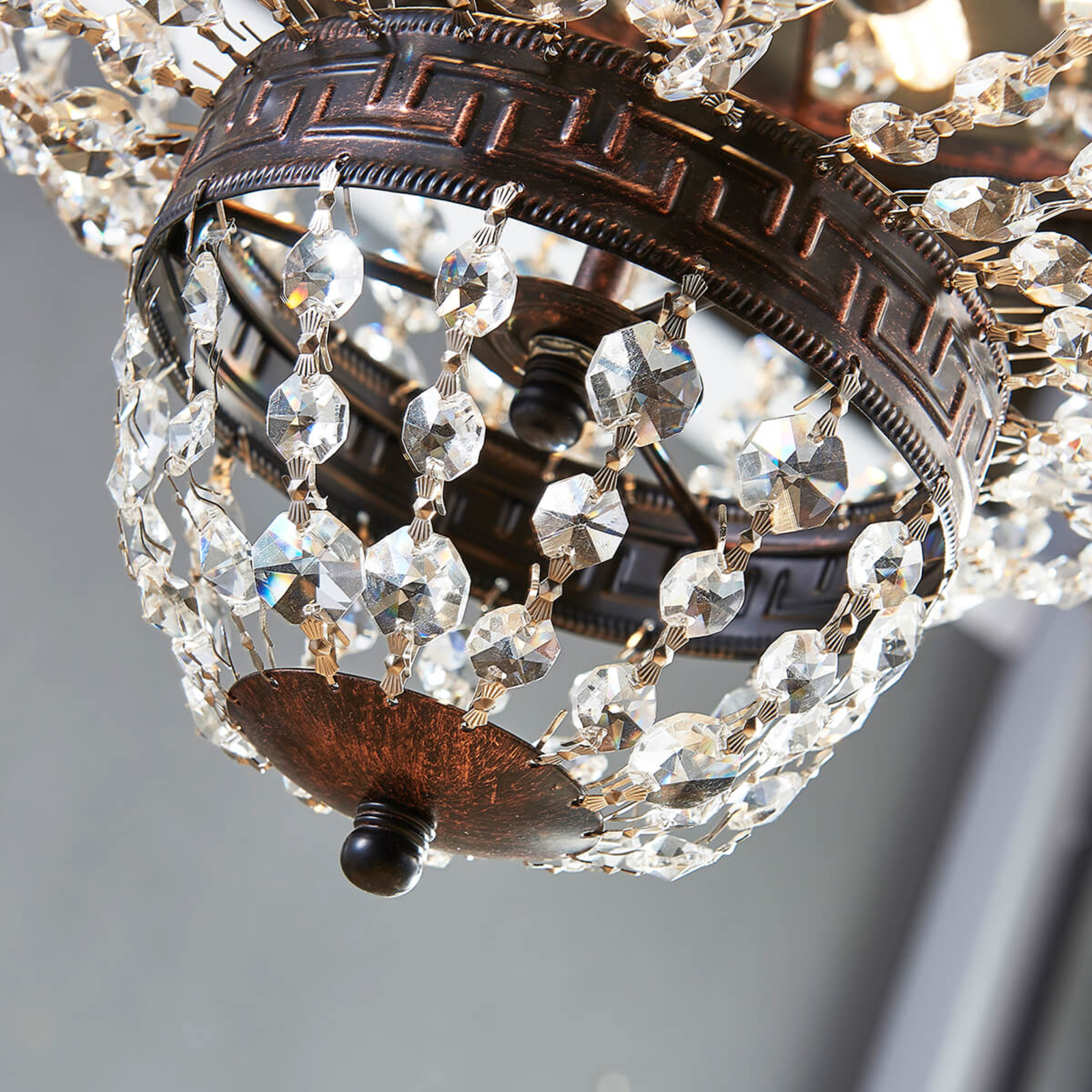 Jorve Candelabro Crystal/Antique - Lindby