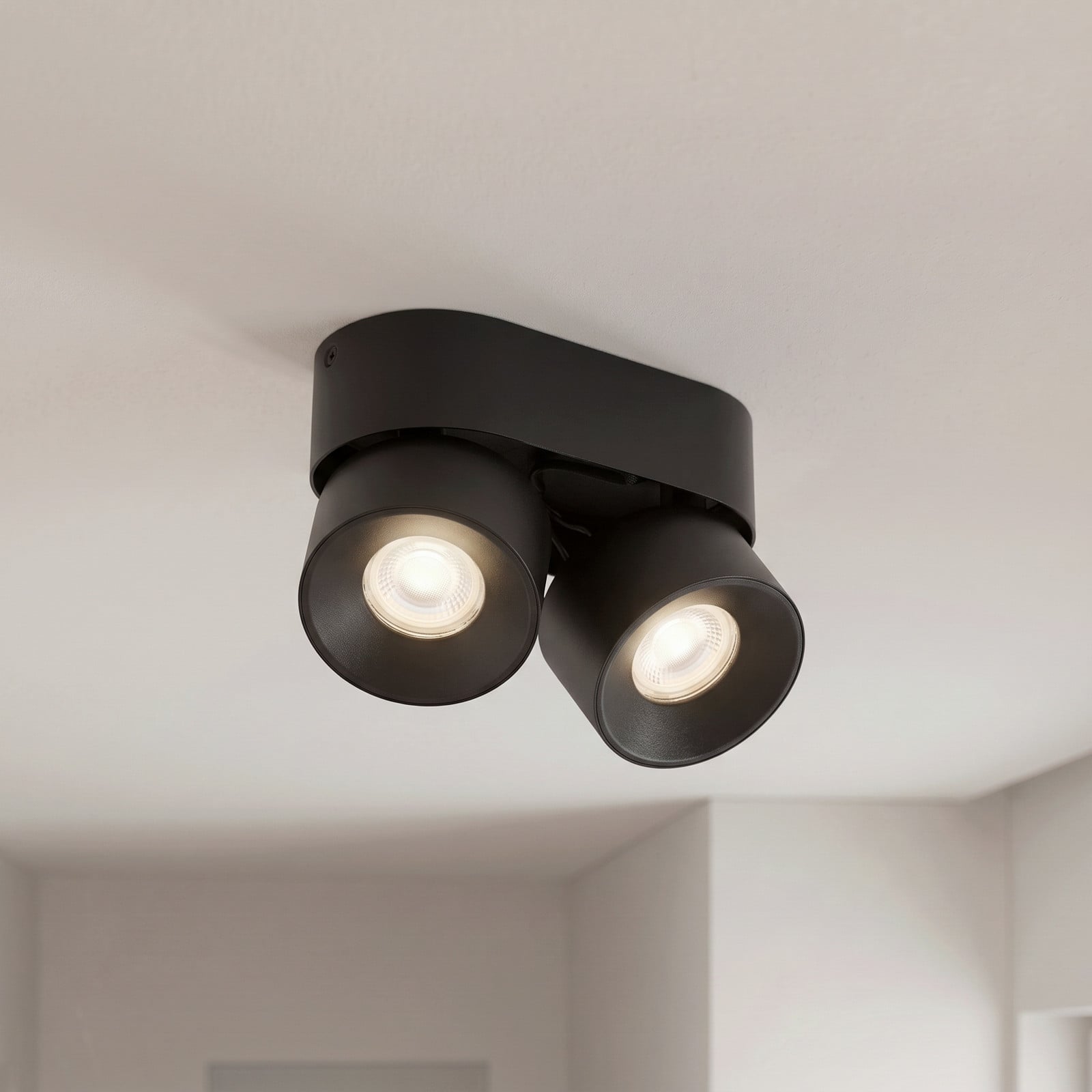 Spot Rotari basic, à 2 lampes, noir, , GU10 - PRIOS