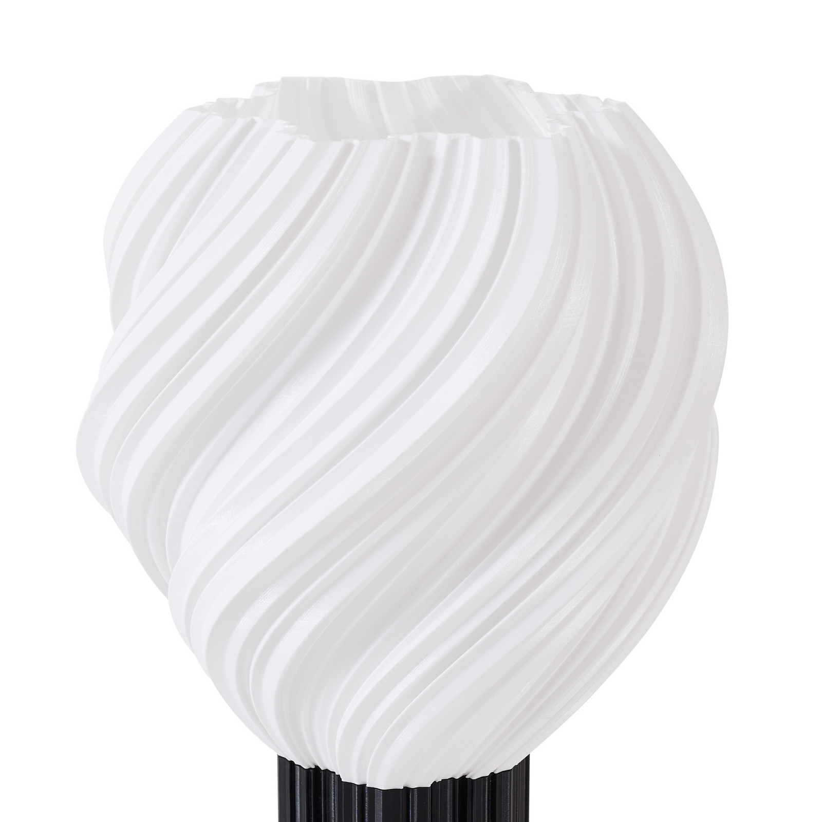 Lindby tafellamp Nuvia, hoogte 39,1 cm, wit, gedraaid