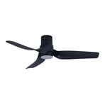 Nautica Deckenventilator mit Licht, schwarz, leise - Beacon
