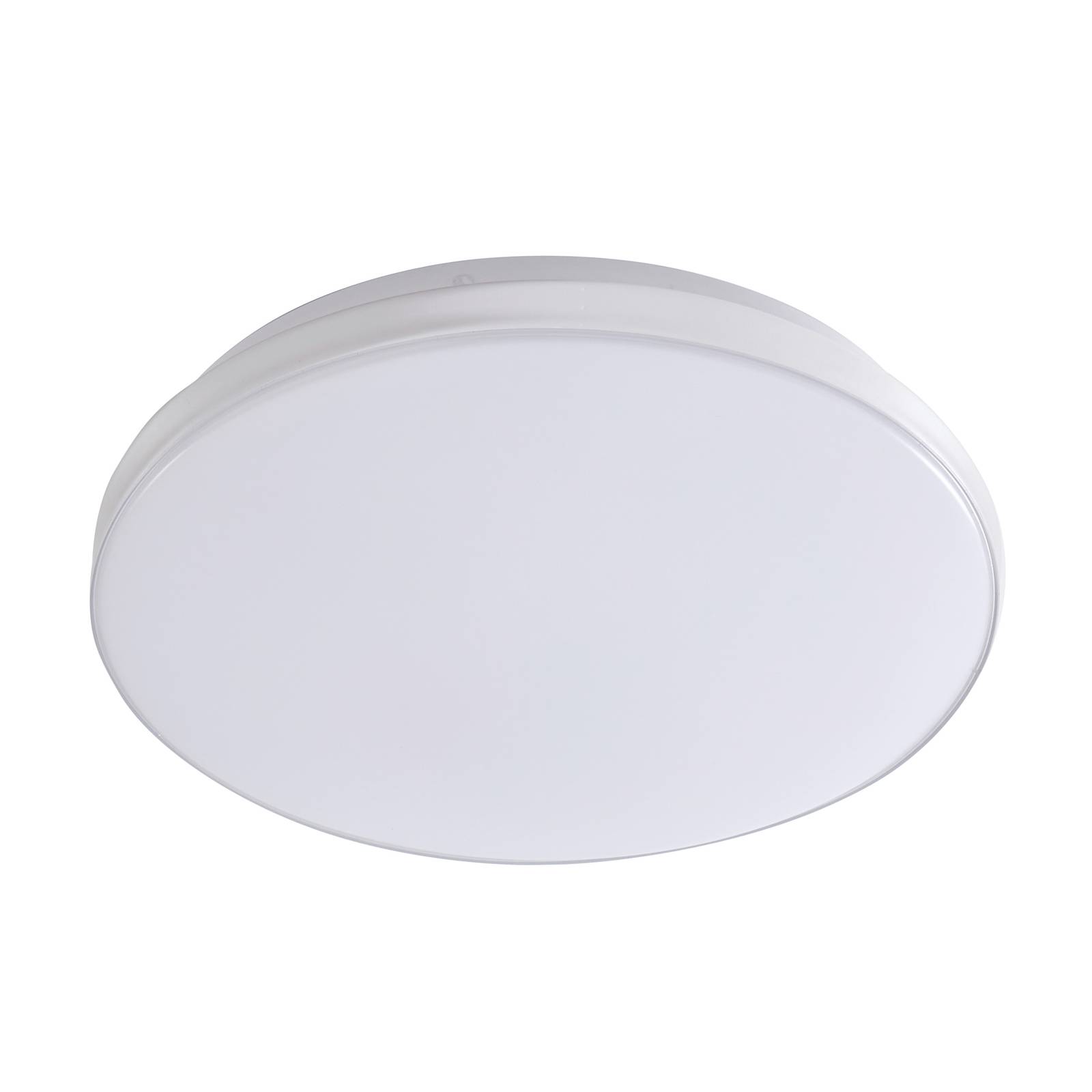 Lindby LED-Deckenleuchte Silvryn chrom/weiß Kunststoff 3000K günstig online kaufen