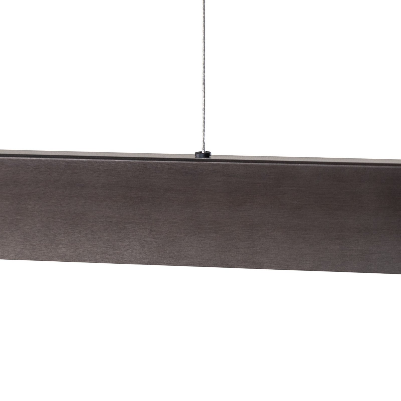 Broll LED pendant light, anthracite, steel, length 100 cm