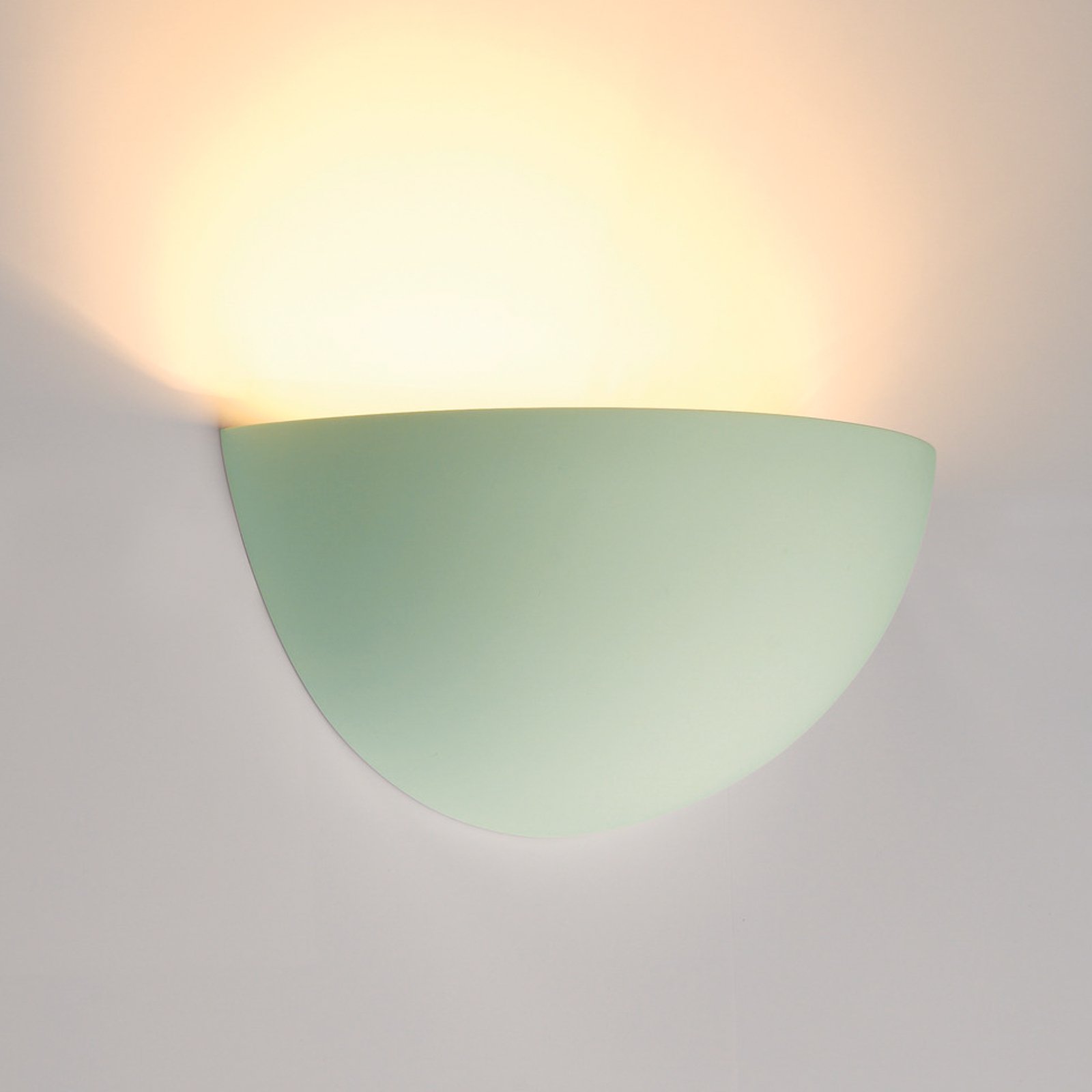 SLV wandlamp Plastra 101, wit, gips, breedte 14 cm