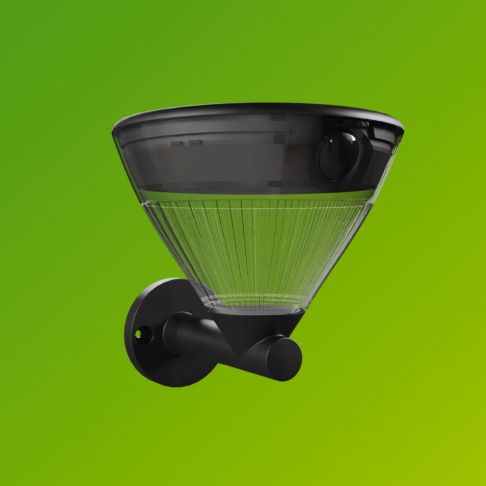 Philips LED-sončna stenska svetilka Kyna, črna, senzor, IP44 Philips LED-sončna stenska svetilka Kyna, črna, senzor, IP44